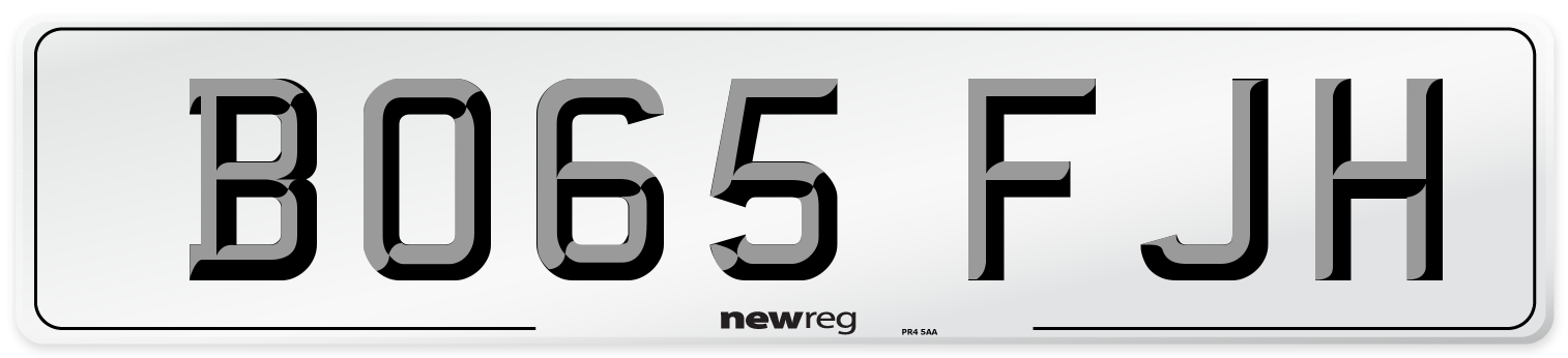BO65 FJH Number Plate from New Reg